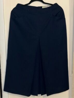 Vintage CHAUS Skirt Front Inverted Pleat Size 14